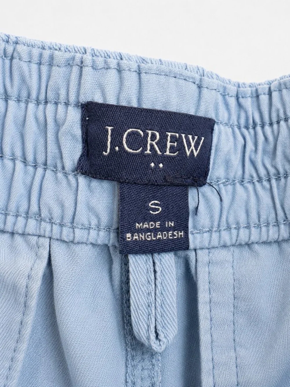 J.Crew Men’s Small Light Blue Drawstring Elastic Waist Shorts